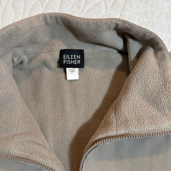 Eileen Fisher Vest Women Sleeveless Pocket Jacket brown S - Picture 3 of 9